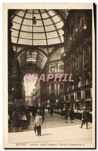 Ansichtskarte AK Milano Interno della Calleria Vittorio Emanuele II