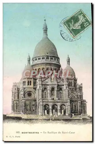 Cartes postales Montmartre La Basilique du Sacre Coeur