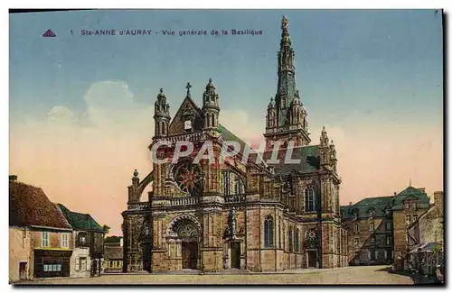 Cartes postales Ste Anne d&#39Auray Vue Generale de la Basilique