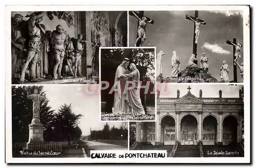 Cartes postales moderne Calvaire De Pontchateau Jesus est flagelli Le Golgotha La Scala Sancta Sacre Coeur