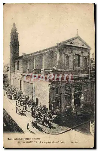 Cartes postales Bordeaux Eglise Saint Paul