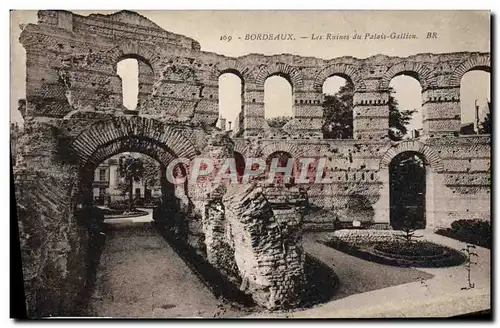 Cartes postales Bordeaux Les Ruines du Palais Gallien