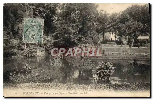 Cartes postales Bordeaux Vue Prise au Square Gambetta