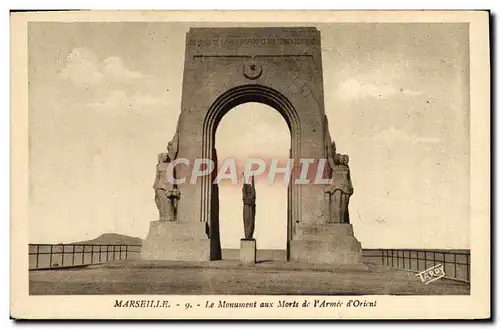 Cartes postales Marseille Monument aux Morts de l&#39armee d&#39Orient