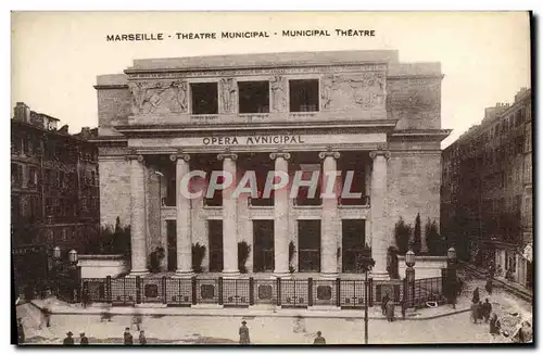 Cartes postales Marseille Theatre Municipal Opera