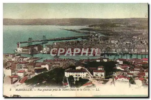 Cartes postales Marseille Vue Generale Prise De Notre Dame De la Garde