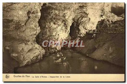 Cartes postales Grottes De Han La Salle D'Armes Reapparition de la Lesse