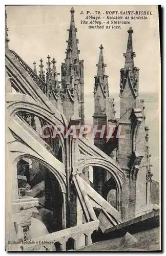 Cartes postales Mont Saint Michel Abbaye Escalier De Dentelle