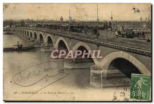 Cartes postales Bordeaux Le Pont De Pierre