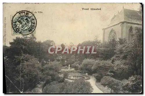 Cartes postales Toul Illustre Jardin de l'hotel de ville