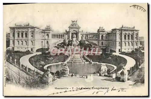 Cartes postales Marseille Le Palais Longchamp