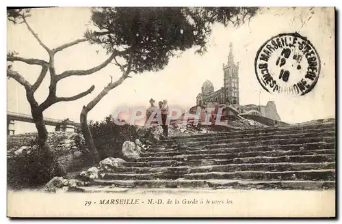 Cartes postales Marseille ND De La Garde A travers les