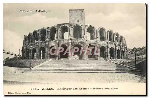 Cartes postales Arles Exterieur Des Arenes Ruines Romaines