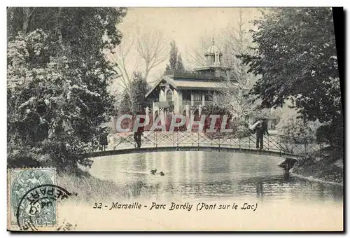 Cartes postales Marseille Parc Borely Pont sur le lac