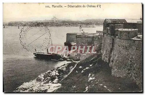 Ansichtskarte AK Marseille Debarcadere Du Chateau D&#39If