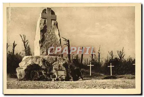 Cartes postales Monument Eleve Au Bois Des Caures a la memoire du colonel Driant Militaria