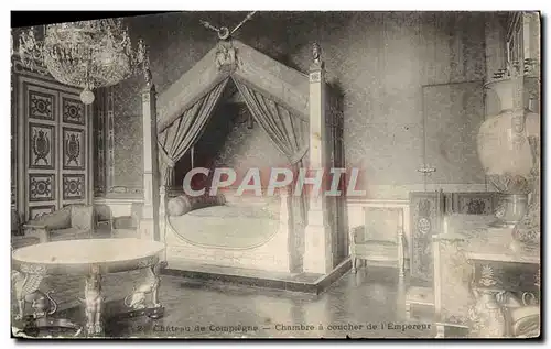 Cartes postales Chateau De Compiegne Chambre A Coucher De l&#39empereur