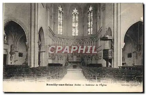 Cartes postales Romilly Sur Seine Interieur De I&#39Eglise
