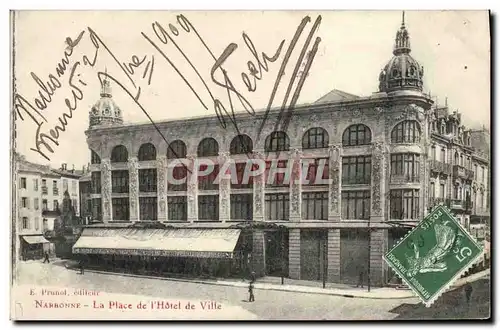 Cartes postales Norbonne La Place De I&#39Hotel De Ville