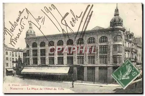 Cartes postales Norbonne La Place De I'Hotel De Ville
