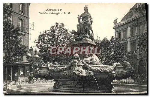 Ansichtskarte AK Marseille Fontaine Estrangin