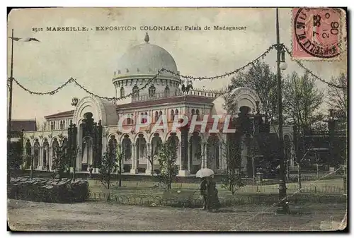 Ansichtskarte AK Marseille Exposition Coloniale Palais De Madagascar