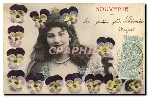 Cartes postales Souvenir Femme