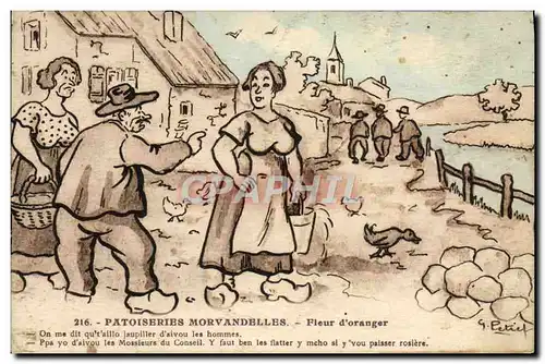 Cartes postales Fantaisie Patoiseries morvandelles Fleur d&#39oranger