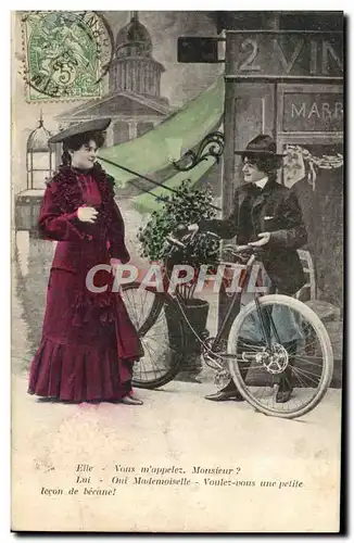 Cartes postales Fantaisie Femme Velo Cycle