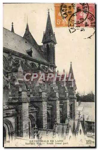 Cartes postales Cathedrale de Laon Bas cote sud