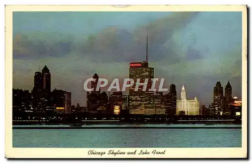 Cartes postales moderne Chicago skyline and lake front