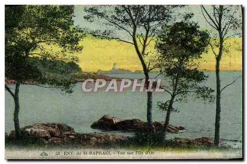 Cartes postales Environs de St Raphael Vue sur l'Ile d'or