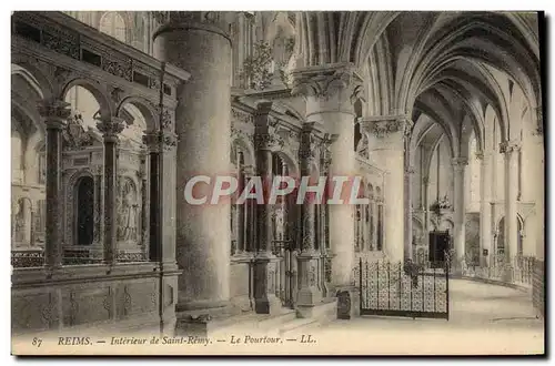 Ansichtskarte AK Reims Interieur de Saint Remy Le pourtour