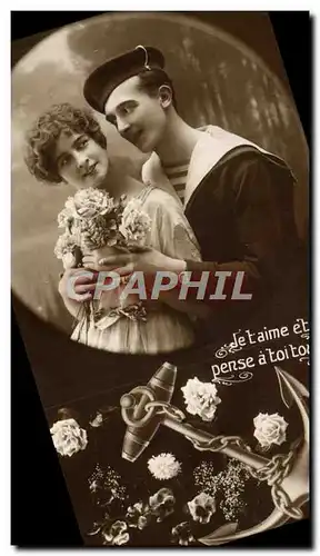 Cartes postales Fantaisie Femme Marin