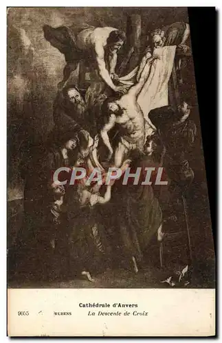 Ansichtskarte AK CAthedrale D&#39Anvers Rubens La descente de la croix