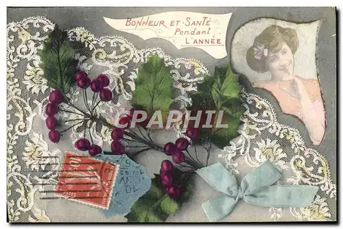 Cartes postales Fantaisie Femme Fleurs