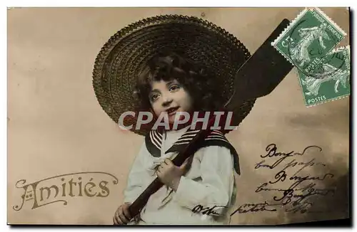 Cartes postales Fantaisie Enfant Matelot Marin