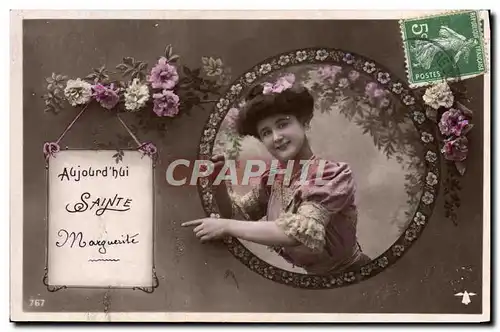 Cartes postales Fantaisie Femme Sainte Marguerite