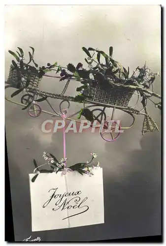 Cartes postales Fantaisie Fleurs Joyeux Noel