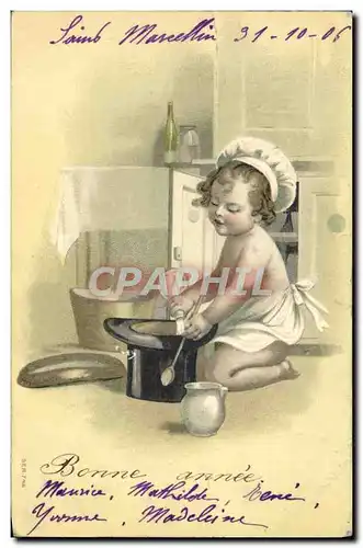 Cartes postales Fantaisie Enfant Patissier