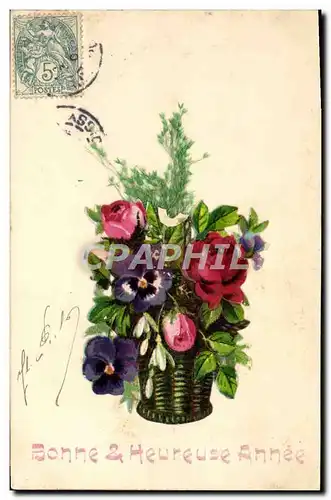 Cartes postales Fantaisie Fleurs