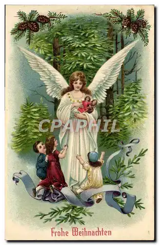 Cartes postales Fantaisie Ange Enfants