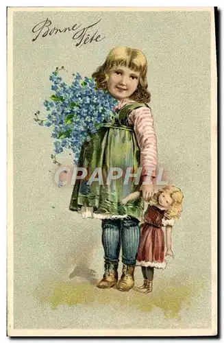 Cartes postales Fantaisie Enfant Poupee