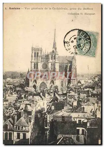 Ansichtskarte AK Amiens Vue generale de la cathedrale prise du beffroi