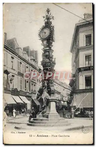 Cartes postales Amiens Place Gambetta