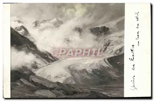 Cartes postales Glacier des Evettes au lever de soleil