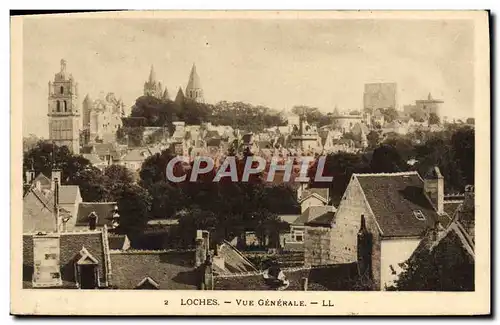 Ansichtskarte AK Loches Vue Generale