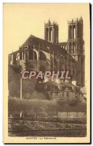 Cartes postales Mantes La Cathedrale