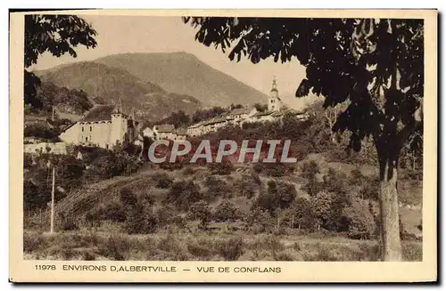 Cartes postales Environs D&#39Albertville Vue De Conflans