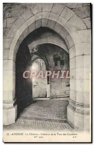 Cartes postales Amboise Le Chateau Interieur De La Tour Des Cavaliers